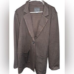 Sanctuary Classic Brown Checkered Blazer